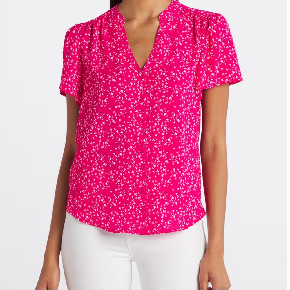 Floral Red Women's Top